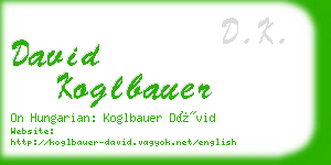 david koglbauer business card